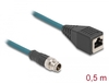 Scheda Tecnica: Delock M12 ADApter Cable X-coded - 8 Pin Male To RJ45 Female 50 Cm