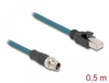 Scheda Tecnica: Delock M12 ADApter Cable X-coded - 8 Pin Male To RJ45 Male 50 Cm