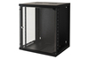 Scheda Tecnica: LINK Armadio Rack 19" 12 Unita Da Muro Per Reti (a)620 X - (l)540 X (p) 450 Mm Colore Nero Porta Vetr