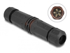 Scheda Tecnica: Delock Cable Connector For Outdoor 5 Pin, Ip68 Waterproof - Screwable, Cable Diameter 4.5 - 7.5 Mm Black