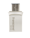 Scheda Tecnica: Transcend 32GB Jetflash 890 Silver USB3.1 Cob Plug A + Type - C