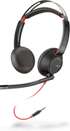 Scheda Tecnica: HP Cuffie Poly Blackwire 5220, con microfono, over ear - cablato, jack 3,5 mm, nero, Certificato per Skype for Busin