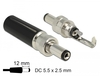 Scheda Tecnica: Delock Connector Dc - 5.5 X 2.5 Mm With 12.0 Mm Length Male Soldering Version