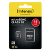 Scheda Tecnica: Intenso microSDHC 16GB Casse 10 + Adattatore Sd - 