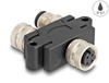 Scheda Tecnica: Delock M12Y-splitter -coded 4 Pin Female To 1 X Male And 1 - X Female Parallel Connection