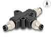 Scheda Tecnica: Delock M8 T-splitter -coded - 3 Pin Male To 2 X Male Parallel Connection