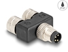 Scheda Tecnica: Delock M8 Y-splitter -coded 4 Pin Male To 2 X Female - Parallel Connection