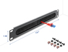 Scheda Tecnica: Delock 12" Cable Management Brush Strip 1U Dark Grey - 