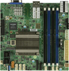 Scheda Tecnica: SuperMicro A2SDi-H-TF 4 x DDR4-SDRAM up to 256GB, LAN, 2 x - RJ-45, 12 x SATA III, UEFI AMI, Mini ITX