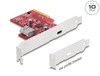 Scheda Tecnica: Delock Pci Express X4 Card To 1 X External USB 10GBps USB - Type-c Female + 1 X Internal USB 10GBps Type-a Female - Lo