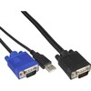 Scheda Tecnica: InLine Set Cavi Kvm Switch 19" (connettore Di Sistema 15pin - Hd) E Pc (USB + VGA). Lunghezza 1,8m