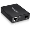 Scheda Tecnica: TRENDnet TFC-PGSFP, 1x SFP, PoE+, IEEE 802.3/u/ab/z/af/at - 102x75x23 mm