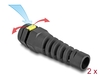 Scheda Tecnica: Delock Cable Gland M12 With Ventilation And Strain Relief - Ip68 Dust And Waterproof Black 2 Pieces