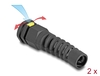 Scheda Tecnica: Delock Cable Gland M16 With Ventilation And Strain Relief - Ip68 Dust And Waterproof Black 2 Pieces
