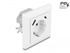 Scheda Tecnica: Delock Wall Socket With Two USB Charging Ports, 1 X USB - Type-a And 1 X USB Type-c + Pd 3.0, 18 W