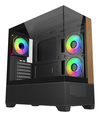 Scheda Tecnica: Cooler Master Elite 690 Wood Black, Mid Tower, Sup. Mb - ATX/mATX/mitx, "fishtank", Pannello Legno
