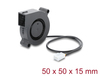 Scheda Tecnica: Delock Radial Fan / Blower Fan 12 V Dc 50 X 50x15 Mm With - 3 Pin Fan Connector, Black