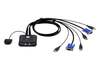 Scheda Tecnica: ATEN 2 Port USB,VGA Kvm Multiplatform / Remote Control - 