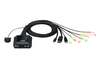 Scheda Tecnica: ATEN 2-port USB-c DP Hybrid Cable Kvm Switch - 