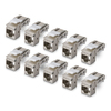 Scheda Tecnica: StarTech Connettore Keystone RJ45 Cat6a STP, Confezione da - 10 Prese Ethernet Schermate per Scatola a Muro, Senza Attre