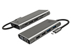 Scheda Tecnica: iTek Hub USB-c 11" 1- 2HDMI + VGA + RJ45 + 2USB3 + 2USB2 - + Sd/tf + USB-c