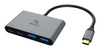 Scheda Tecnica: Akasa USB 4-in-1-hub - 2x USB-c, 2x USB-a, Power Delivery - 18cm, Silver