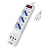 Scheda Tecnica: Techly Multipresa 3 Posti 10/16 Bipasso/schuko Con 3 Porte - USB-/c&trade, Bianca