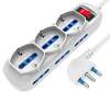 Scheda Tecnica: Techly Presa Multipla 6 Posti 10/16A Bipasso E 3 10/16A - Bipasso Schuko Con Interruttore