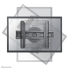 Scheda Tecnica: Neomounts LED-WR100BLACK Supporto a parete ruotabile per TV - 37-75" - max 50 kg - VESA 200x200-600x400 - prof. 5,1 cm