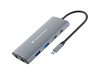 Scheda Tecnica: Conceptronic DONN06G 10-in-1 USB 3.2 Gen 1 Docking Station - HDMI, 100W USB PD, USB-C 5Gbps x 2, USB-A 5Gbps x 3, SD, TF