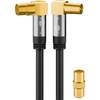 Scheda Tecnica: Goobay Cavo Antenna - Tv M/F 2 Mt Angolato 90&deg, Nero