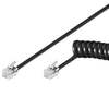 Scheda Tecnica: Intellinet Cavo Telefonico - Spiralato Per Cornetta 4mt Rj10 4p4c Nero