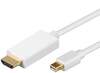 Scheda Tecnica: Goobay Cavo Adattatore Mini DP - HDMI,1.2 4k 2m
