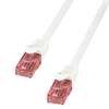 Scheda Tecnica: Logiink LAN Cable In Rame Cat.6 Bianco U/UTP szh - 0.5m
