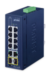 Scheda Tecnica: PLANET Industria 8-Port 10/100TX + 2-Port 10/100/1000T + - 2-Port 1000X SFP Ring Ethernet Switch