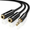 Scheda Tecnica: Ugreen Cavo Audio 3.5mm Maschio 2 Femmina- Case A - Bs(back)