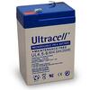 Scheda Tecnica: Ultracell Batteria Al Piombo 6v 4,5ah, Ul 4.5-6 (faston 187 - 4,8mm)