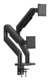 Scheda Tecnica: DIGITUS Supporto per doppio monitor, 2x 45", 2x 20 kg Moa - meccanica, VESA: 75x75, 100x100, nero